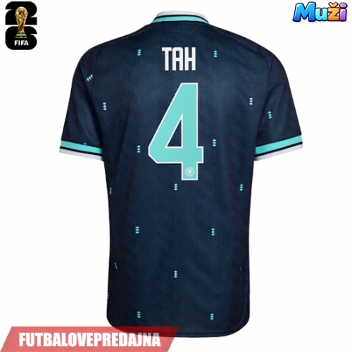 Lacne Muži Futbalové dres Nemecko Jonathan Tah #4 MS 2026 Krátky Rukáv - Preč